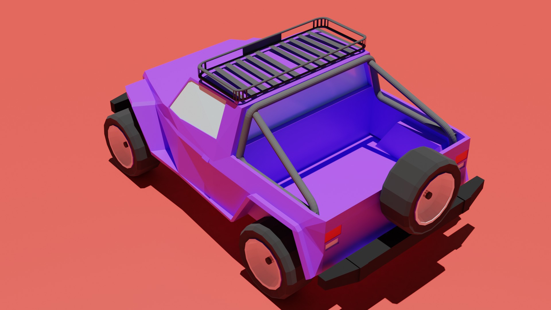 Low poly jeep preview image 2